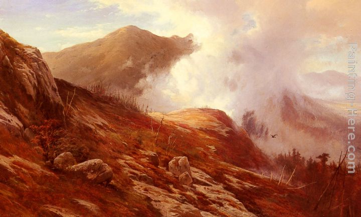 Half-Way Up Mt. Washington painting - Edward Moran Half-Way Up Mt. Washington art painting